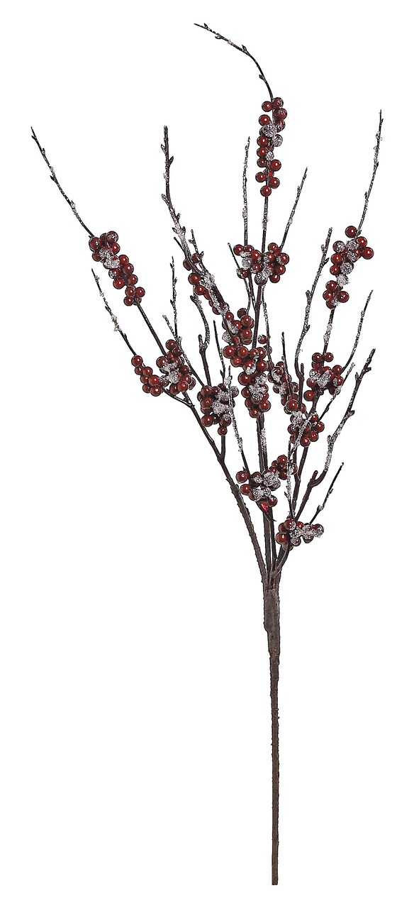 Select Artificials Frosted Berry Artificial Christmas Spray 28"